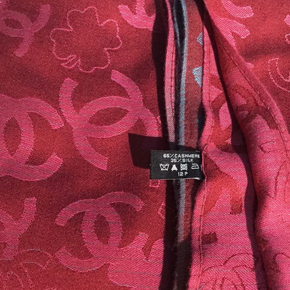 Chanel France, Cashmere/Silk, Oblong, Logo Scarf/Shawl - Picture 13 of 13